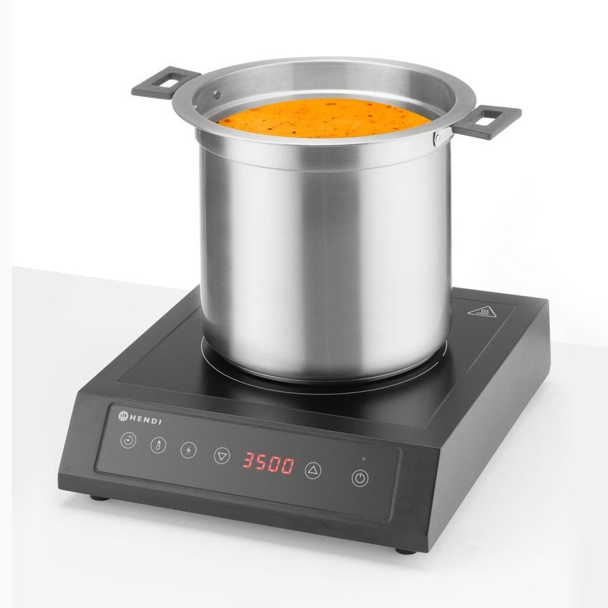 HENDI Suppenkessel ohne Wasser 10 L – digital, 40–90 °C, schwarz