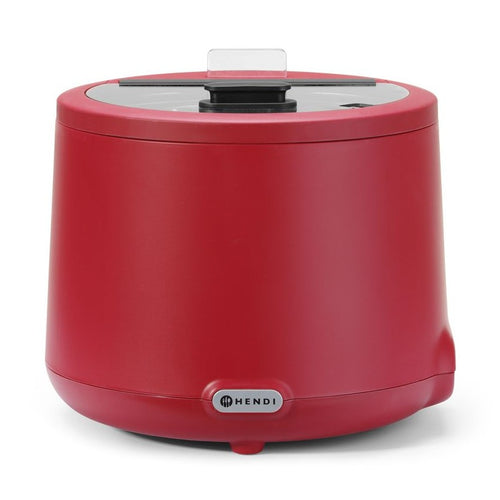 HENDI Suppenkessel UNIQ 8 l Rot – digital, 35–85 °C