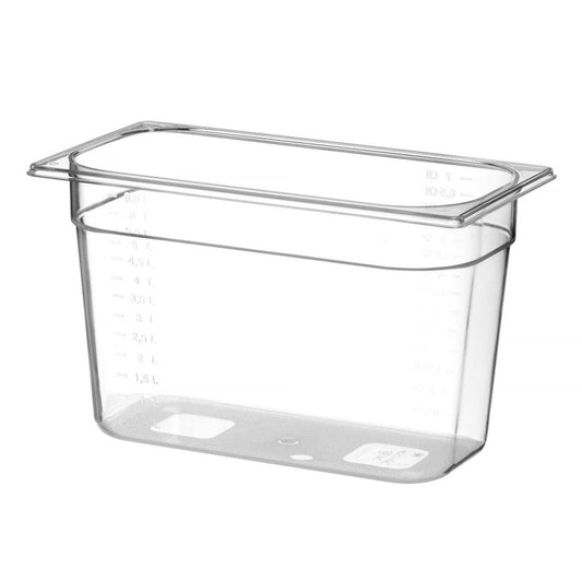 Gastronorm-Behälter 1/3, HENDI, Profi Line, GN 1/3, 2,5L, Transparent, 325x176x H 65mm HENDI