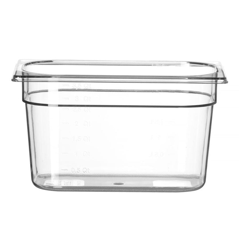 Gastronorm-Behälter 1/4, HENDI, Profi Line, GN 1/4, 1,8L, Transparent, 265x162x H 65mm HENDI