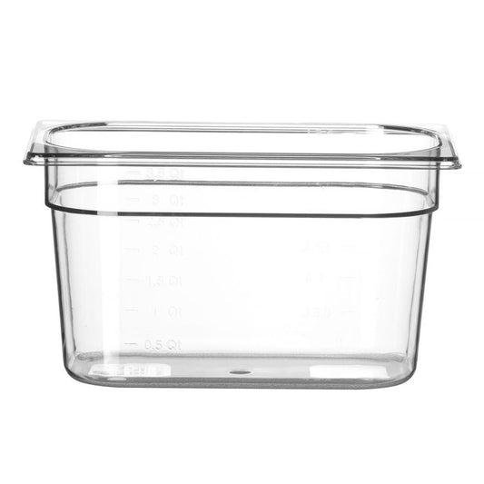 Gastronorm-Behälter 1/4, HENDI, Profi Line, GN 1/4, 1,8L, Transparent, 265x162x H 65mm HENDI