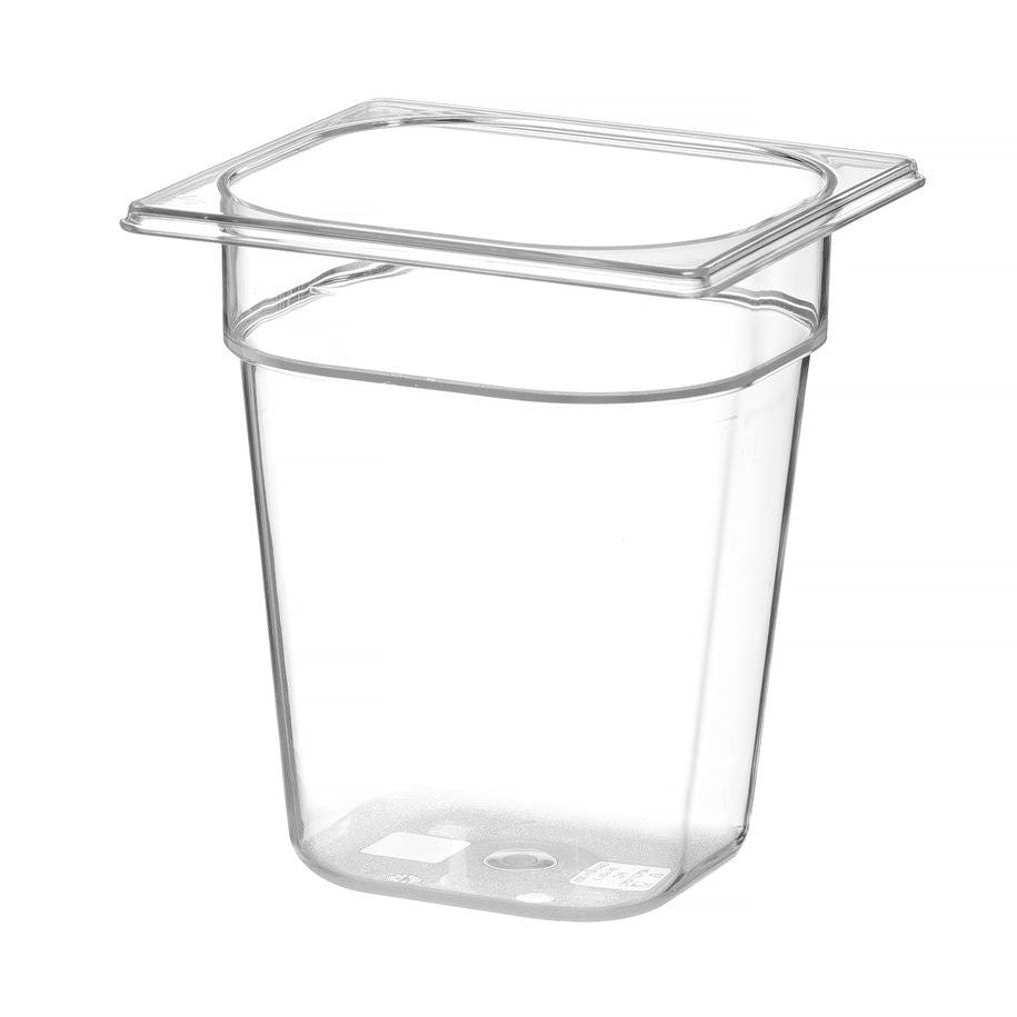 Gastronorm-Behälter 1/6, HENDI, Profi Line, GN 1/6, 1L, Transparent, 176x162x H 65mm HENDI