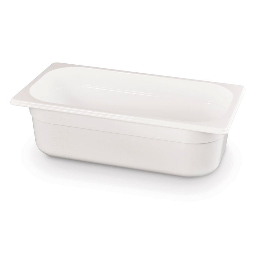 Gastronorm-Behälter 1/3, HENDI, GN 1/3, 4L, Weiß, 325x176x H 100mm HENDI