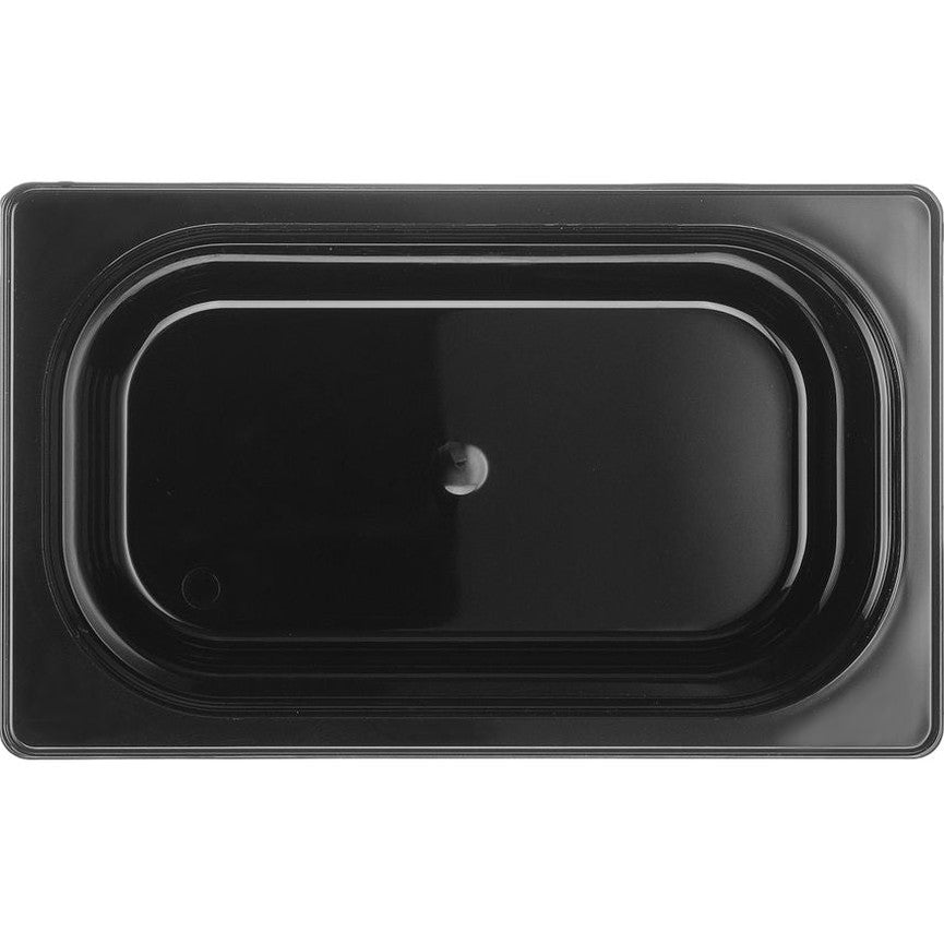 Gastronorm-Behälter 1/4, HENDI, Profi Line, GN 1/4, 4L, Schwarz, 265x162x H 150mm HENDI