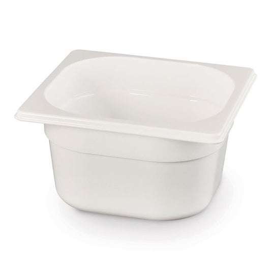 Gastronorm-Behälter 1/6, HENDI, GN 1/6, 1,6L, Weiß, 176x162x H 100mm HENDI