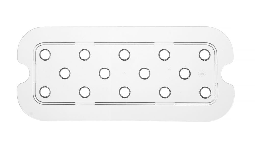 HENDI Abtropfgitter Profi Line GN 1/3 – perforiert, Polycarbonat