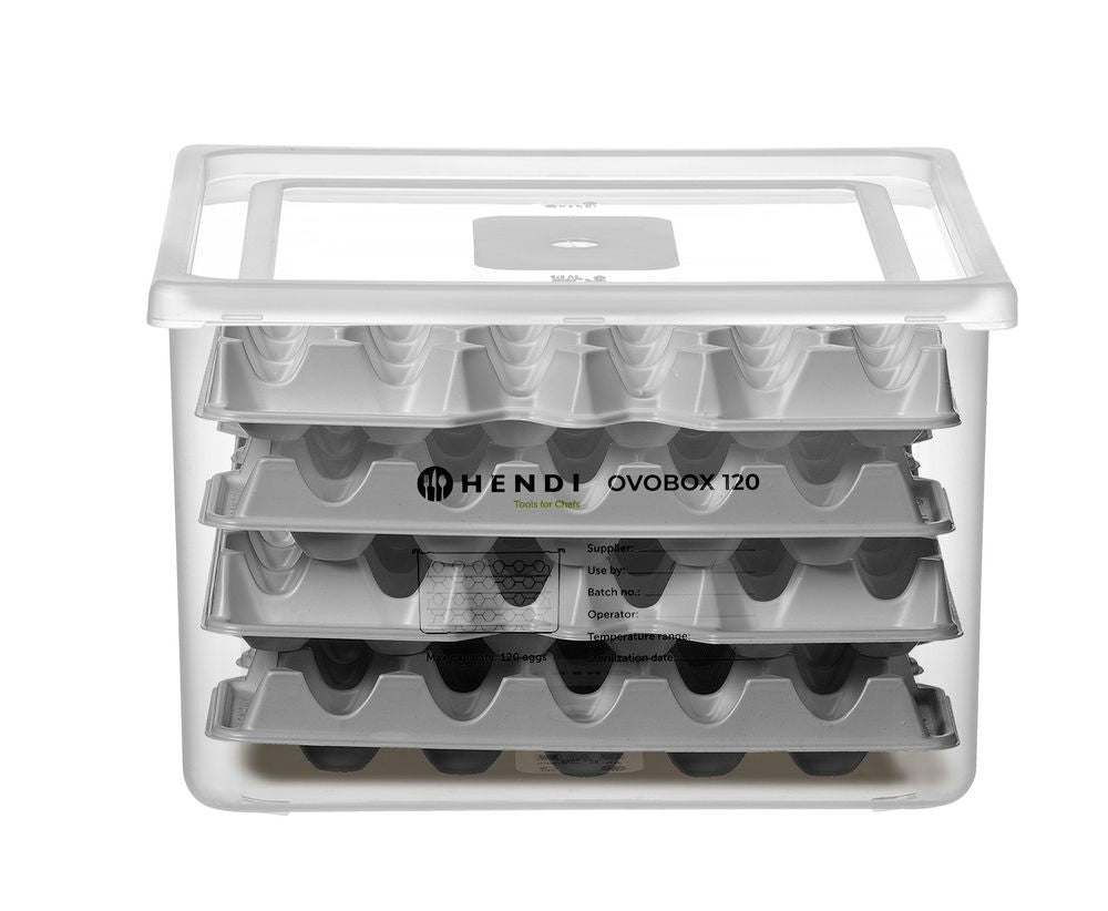 HENDI Eierbehälter OVOBOX 120 – GN 2/3, 18 L, für 120 Eier