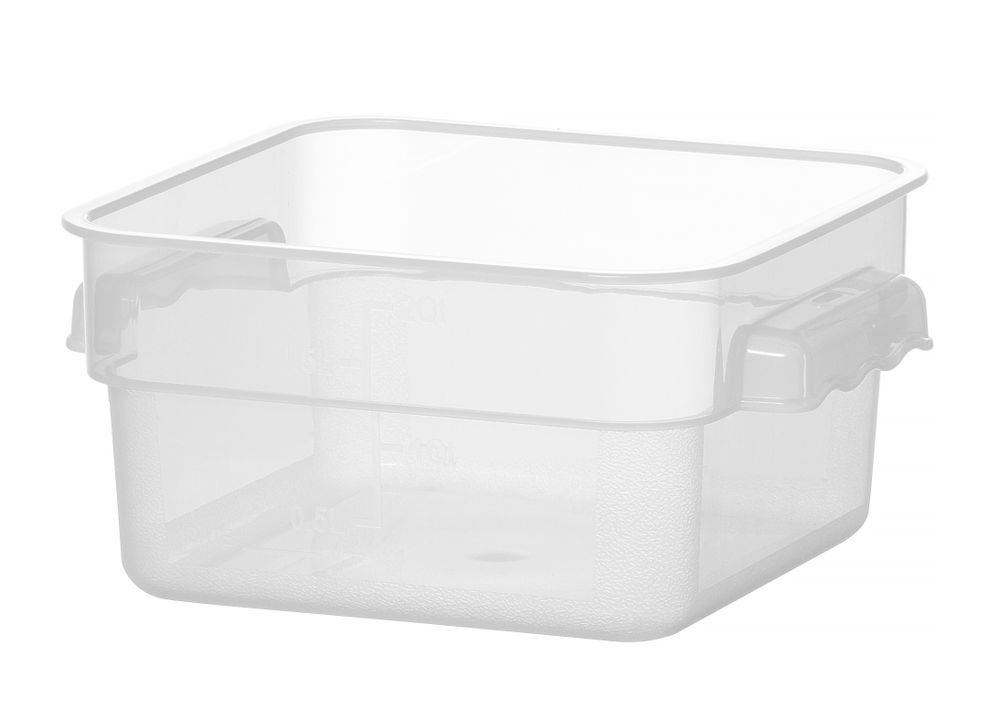 HENDI Lebensmittelbehälter mit Skala 1,9 l – Polypropylen, stapelbar