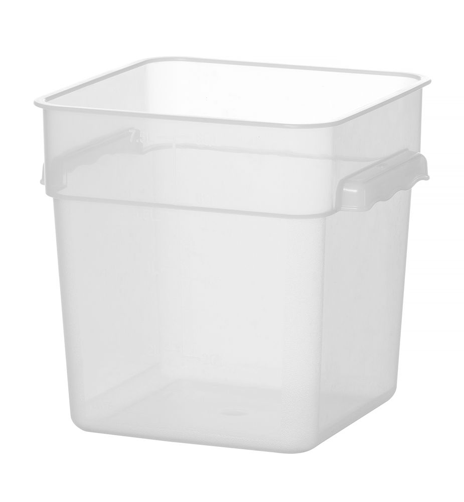 HENDI Lebensmittelbehälter mit Skala 7,6 l – Polypropylen, stapelbar