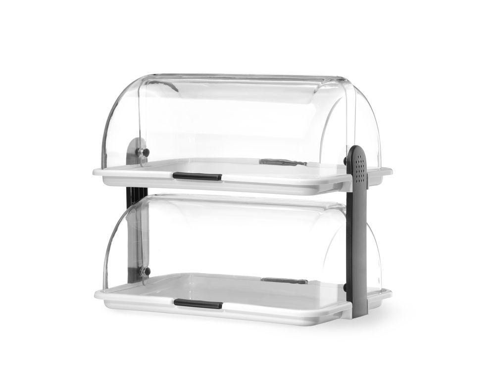 HENDI Rolltop-Display doppelt – 380 × 260 × H355 mm HENDI