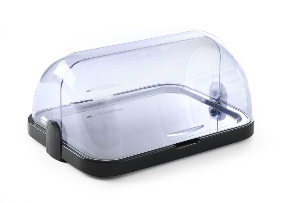 HENDI Roll-Top-Kühldisplay einfach – 1 Tablett, dunkelgrau