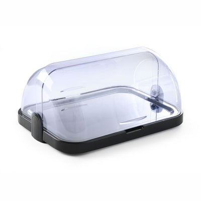 HENDI Roll-Top Refrigerated Display Simple – 1 Tray, Dark Grey