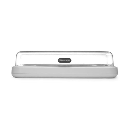 HENDI Kühldisplay UNIQ GN 1/1 Weiss – mit Klappdeckel
