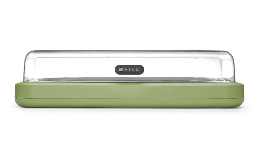 HENDI Kühldisplay UNIQ GN 1/1 Grün – mit Klappdeckel