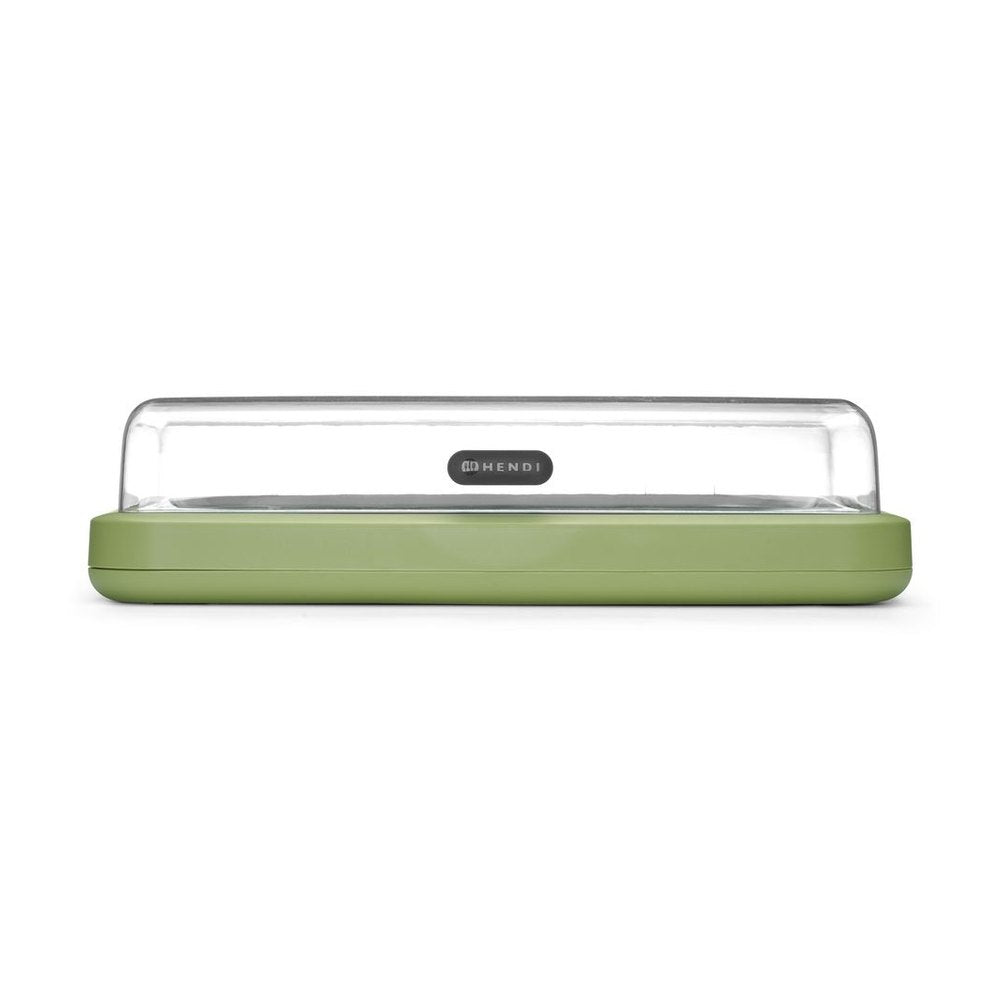 HENDI Kühldisplay UNIQ GN 1/1 Grün – mit Klappdeckel