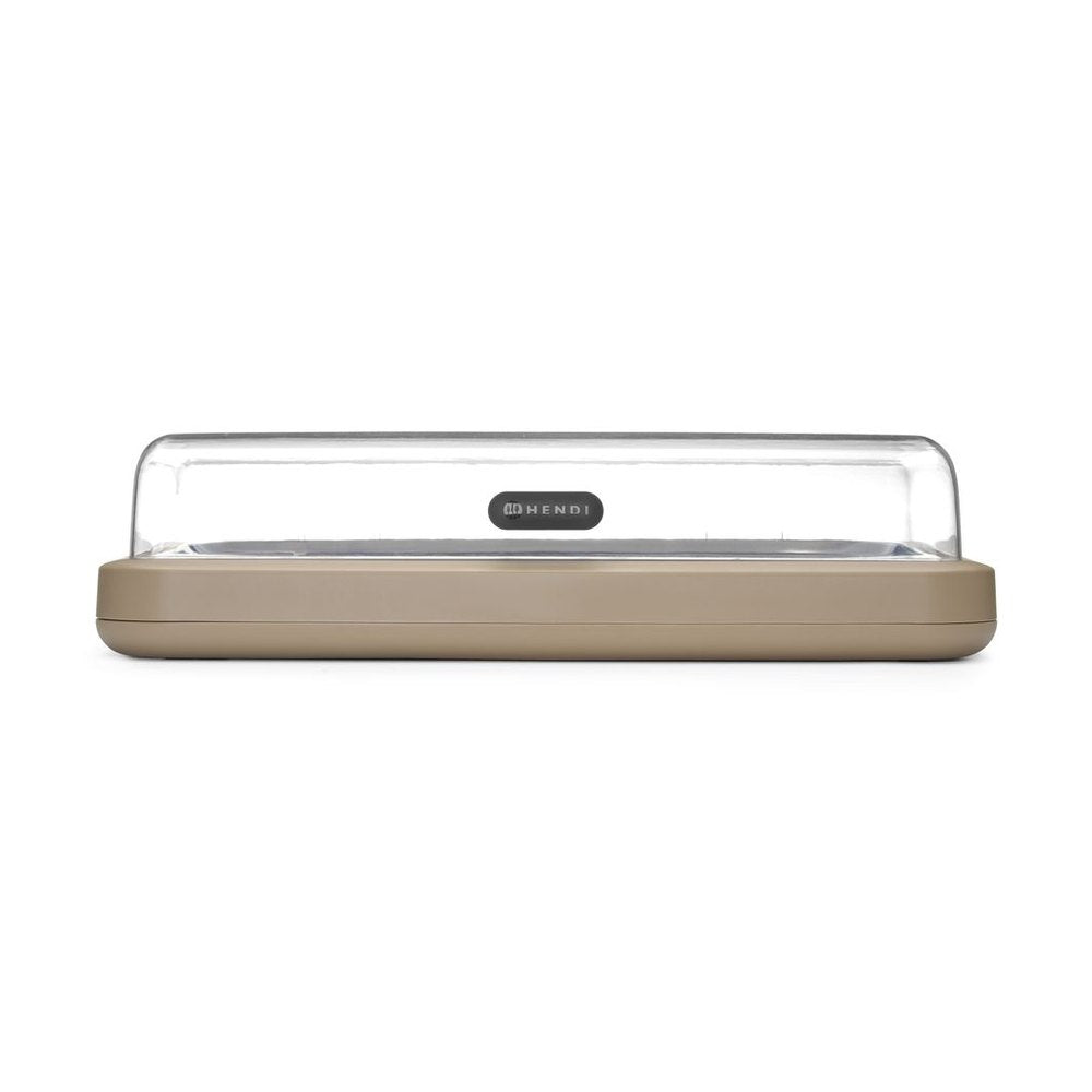 HENDI Kühldisplay UNIQ GN 1/1 Beige – mit Klappdeckel