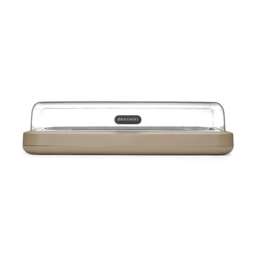 HENDI Kühldisplay UNIQ GN 1/1 Beige – mit Klappdeckel