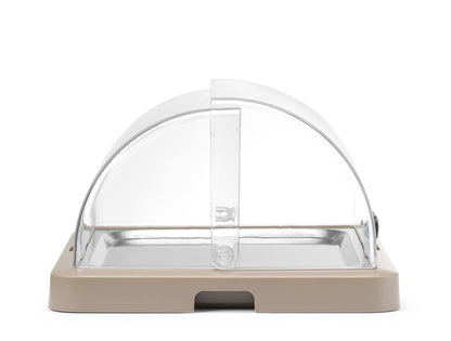 HENDI Rolltop-Kühldisplay Duo UNIQ Einzel Beige – 1 × 400 × 300 mm