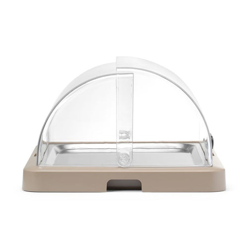 HENDI Rolltop-Kühldisplay Duo UNIQ Einzel Beige – 1 × 400 × 300 mm