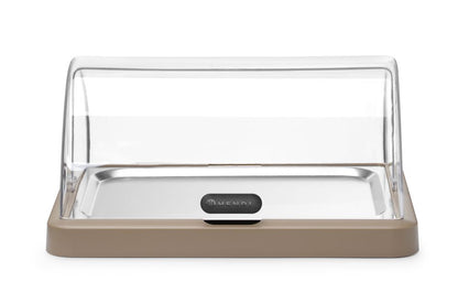 HENDI Rolltop-Kühldisplay Duo UNIQ Einzel Beige – 1 × 400 × 300 mm
