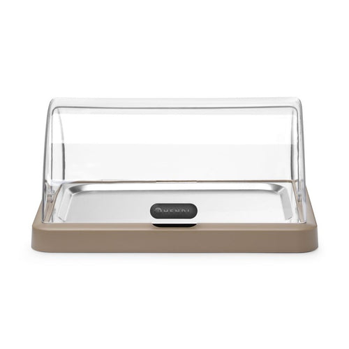 HENDI Rolltop-Kühldisplay Duo UNIQ Einzel Beige – 1 × 400 × 300 mm