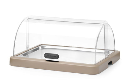 HENDI Rolltop-Kühldisplay Duo UNIQ Einzel Beige – 1 × 400 × 300 mm