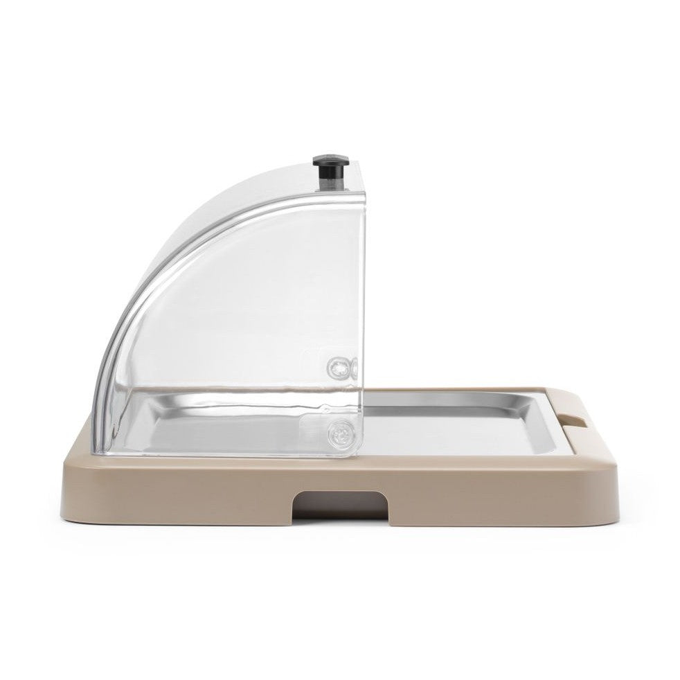HENDI Rolltop-Kühldisplay Duo UNIQ Einzel Beige – 1 × 400 × 300 mm