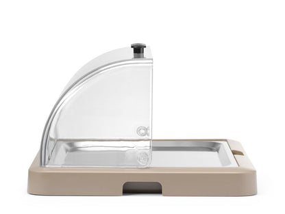 HENDI Rolltop-Kühldisplay Duo UNIQ Einzel Beige – 1 × 400 × 300 mm