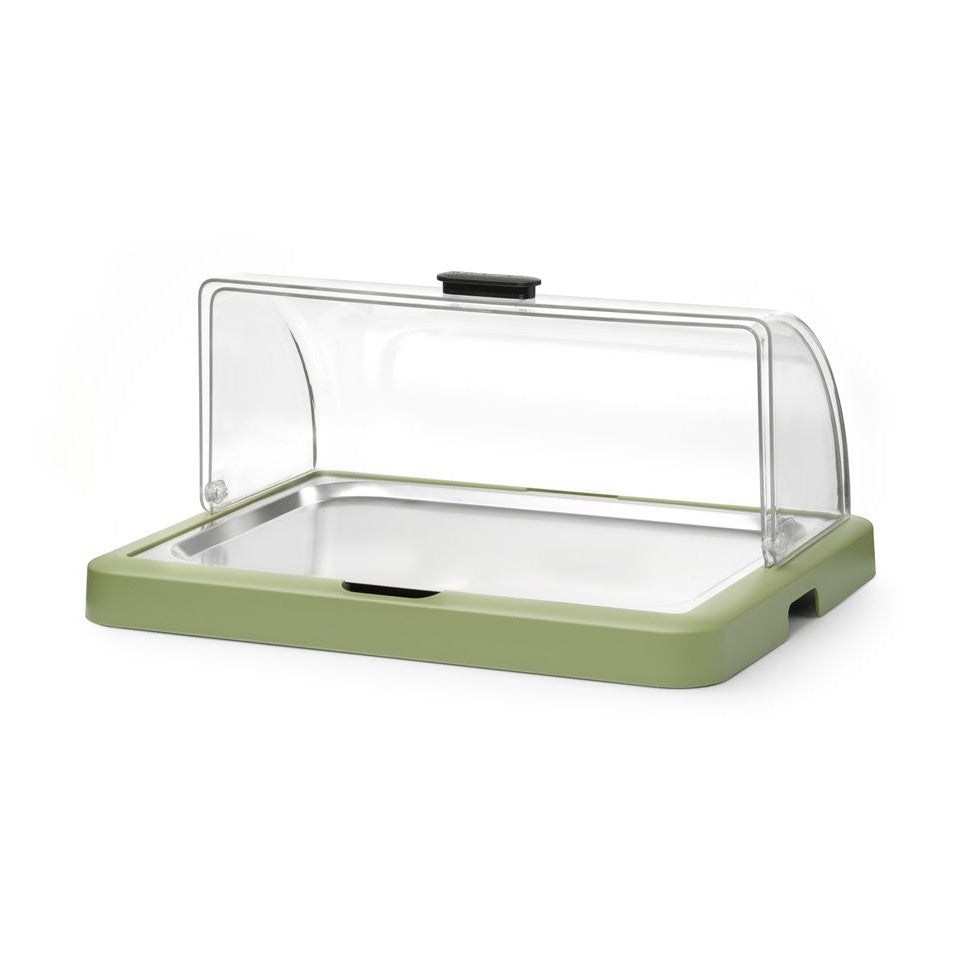 HENDI Rolltop-Kühldisplay Duo UNIQ Einzel Grün – 1 × 400 × 300 mm