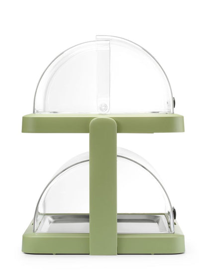 HENDI Rolltop-Kühldisplay Duo UNIQ Doppelt Grün – 2 × 400 × 300 mm