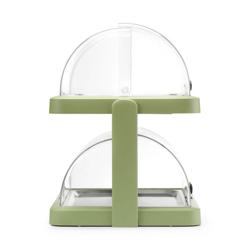 HENDI Rolltop-Kühldisplay Duo UNIQ Doppelt Grün – 2 × 400 × 300 mm