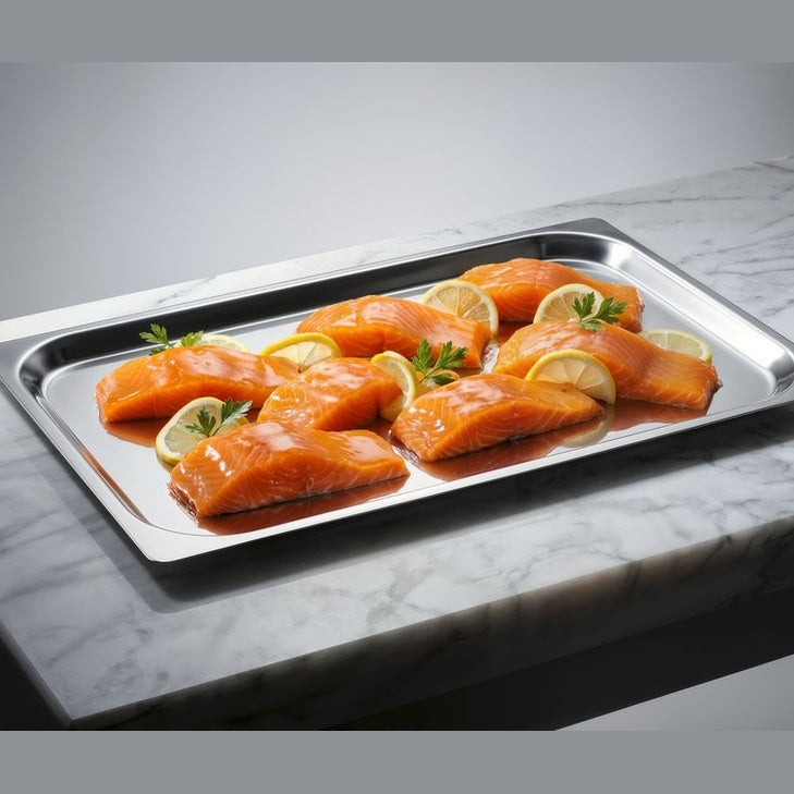 HENDI Kühldisplay-Tablett 400 × 300 mm – Edelstahl