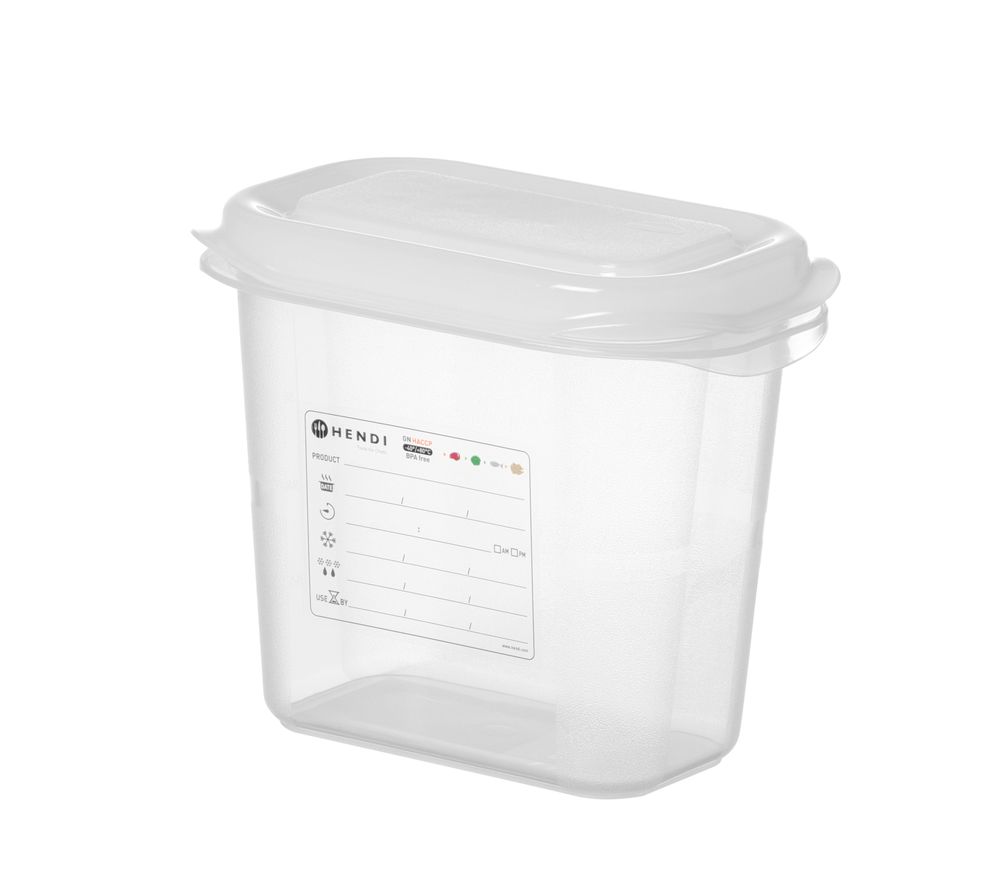 HENDI GN-Behälter 1/9 Polypropylen HACCP – 1,5 L, 150 mm hoch