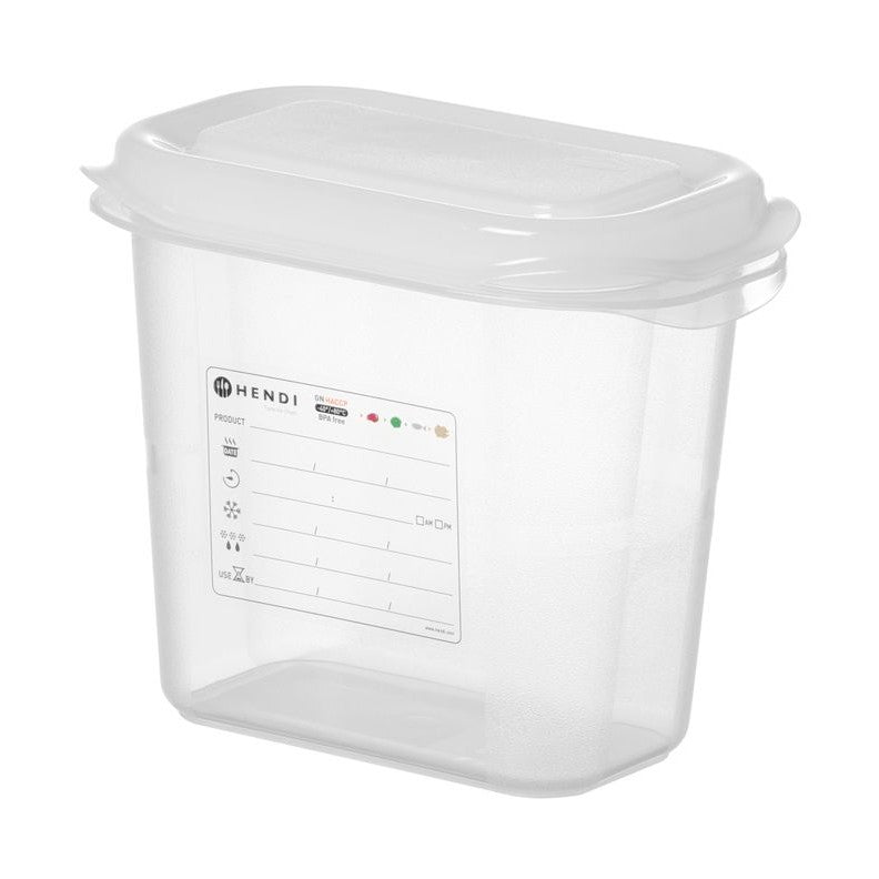 HENDI GN-Behälter 1/9 Polypropylen HACCP – 1,5 L, 150 mm hoch