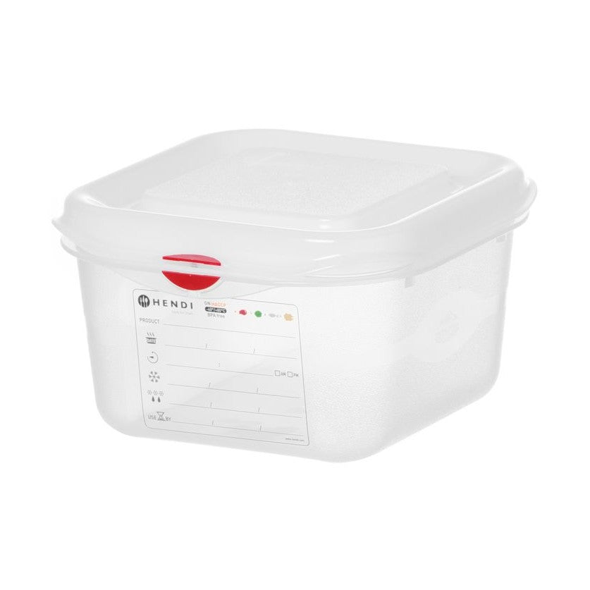 HENDI GN-Behälter 1/6 Polypropylen HACCP – 1,7 L, 100 mm hoch