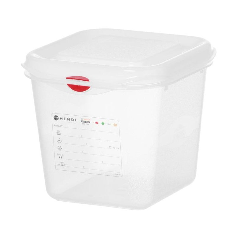 HENDI GN-Behälter 1/6 Polypropylen HACCP – 2,6 L, 150 mm hoch