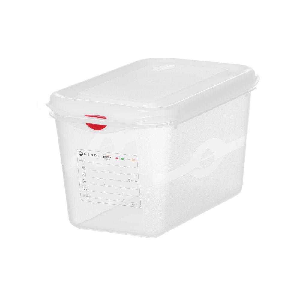 HENDI GN-Behälter 1/4 Polypropylen HACCP – 4,3 L, 150 mm hoch