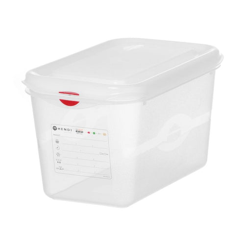 HENDI GN-Behälter 1/4 Polypropylen HACCP – 4,3 L, 150 mm hoch