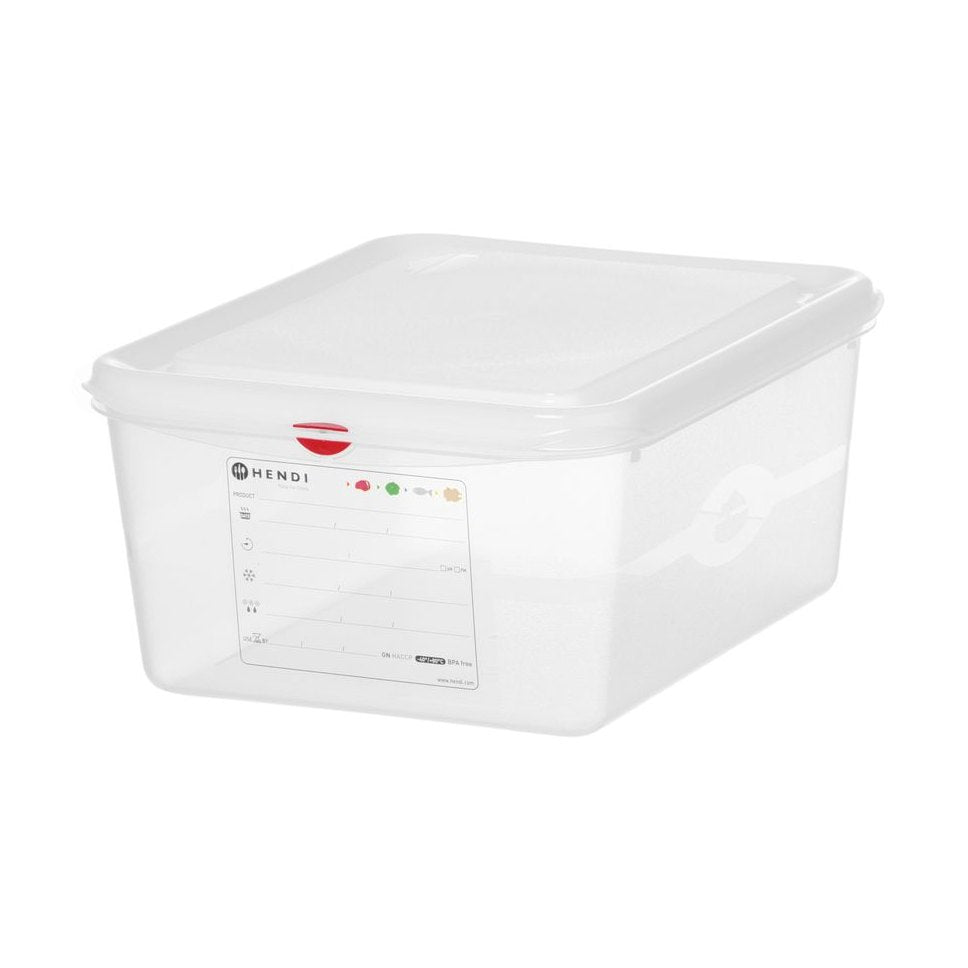 HENDI GN-Behälter 1/2 Polypropylen HACCP – 10 L, 150 mm hoch