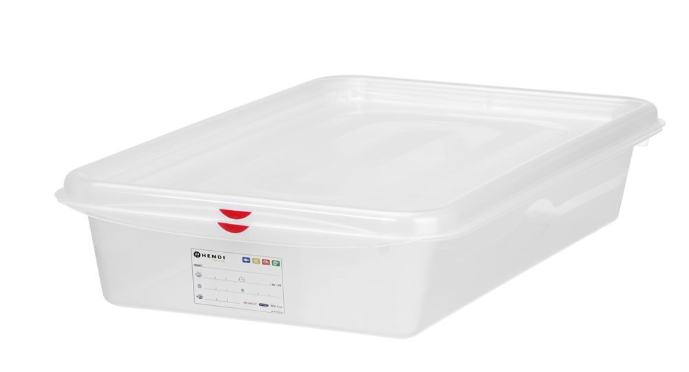 HENDI GN-Behälter 2/3 Polypropylen HACCP – 9 L, 100 mm hoch