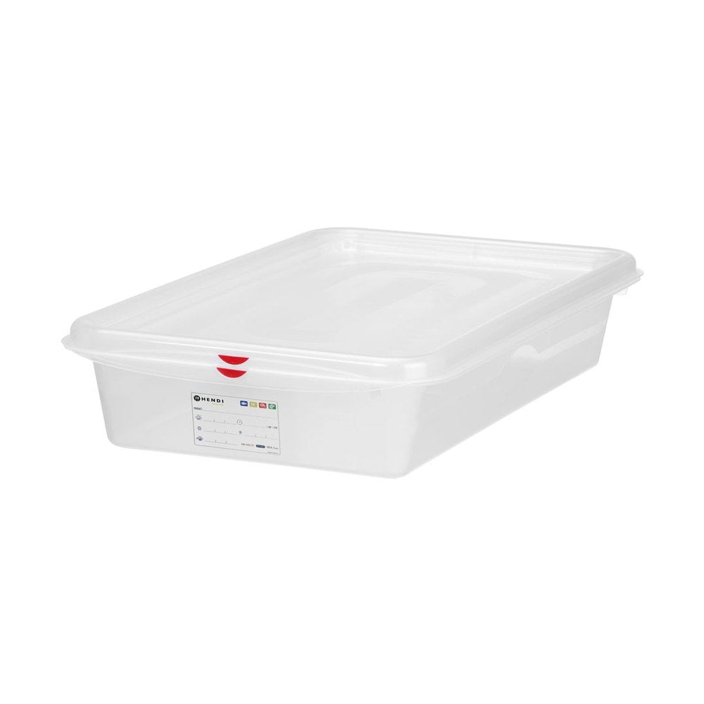 HENDI GN-Behälter 2/3 Polypropylen HACCP – 9 L, 100 mm hoch