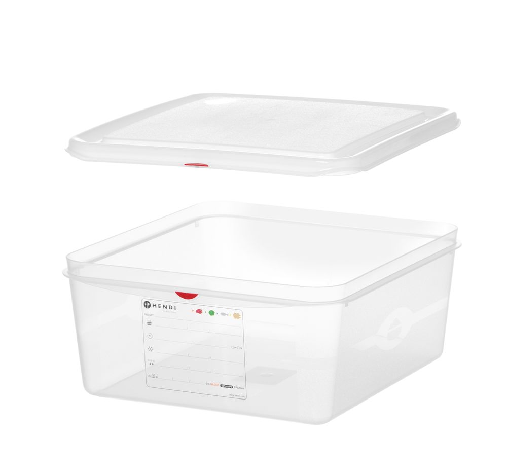 HENDI GN-Behälter 2/3 Polypropylen HACCP – 13,5 L, 150 mm hoch
