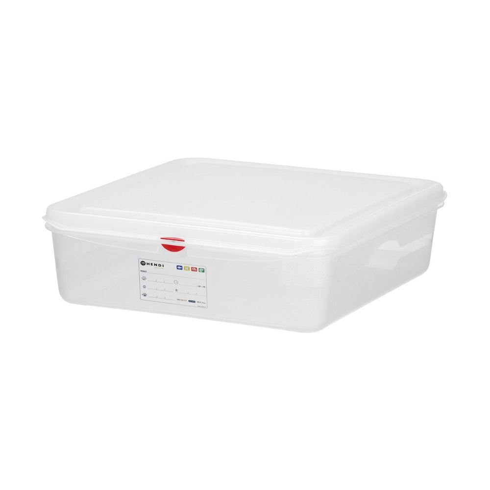 HENDI GN-Behälter 1/1 Polypropylen HACCP – 13 L, 100 mm hoch