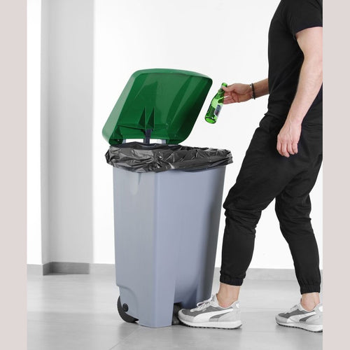 HENDI Deckel für Abfallbehälter Grün – 505 × 415 mm, PE