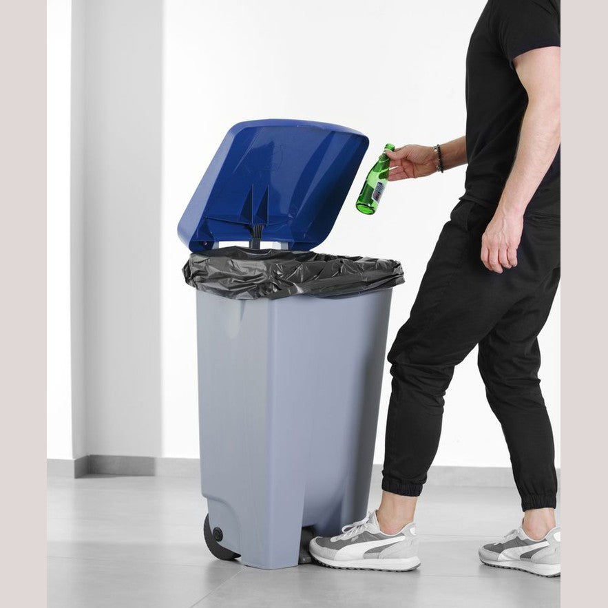 HENDI Deckel für Abfallbehälter Blau – 505 × 415 mm, PE