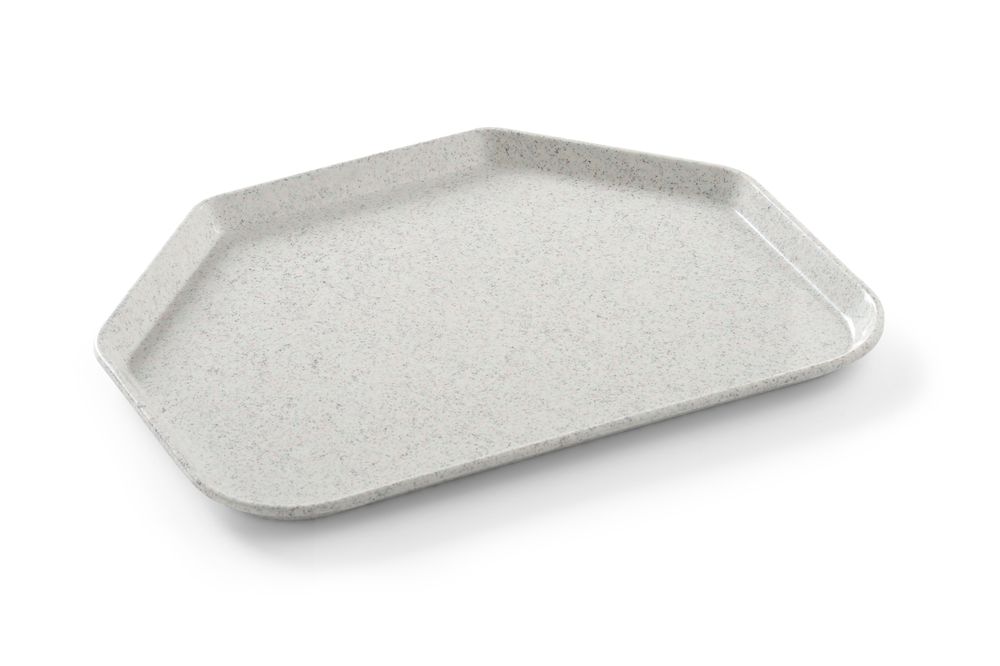 AmerBox Tablett trapezförmig 455 × 355 mm – Glasfaser, Granit