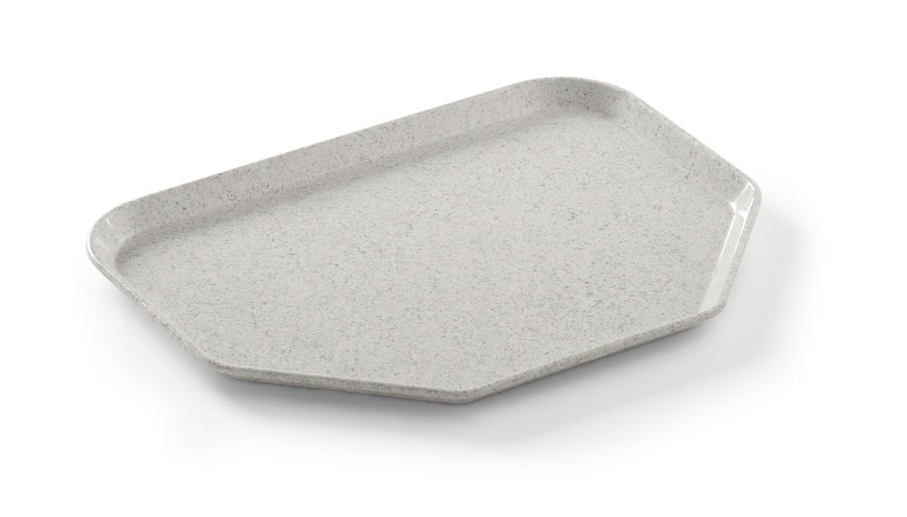 AmerBox Tablett trapezförmig 455 × 355 mm – Glasfaser, Granit