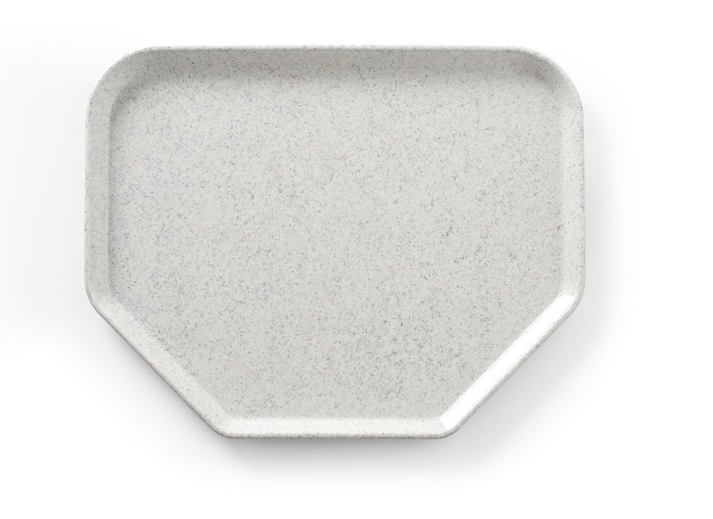 AmerBox Tablett trapezförmig 455 × 355 mm – Glasfaser, Granit