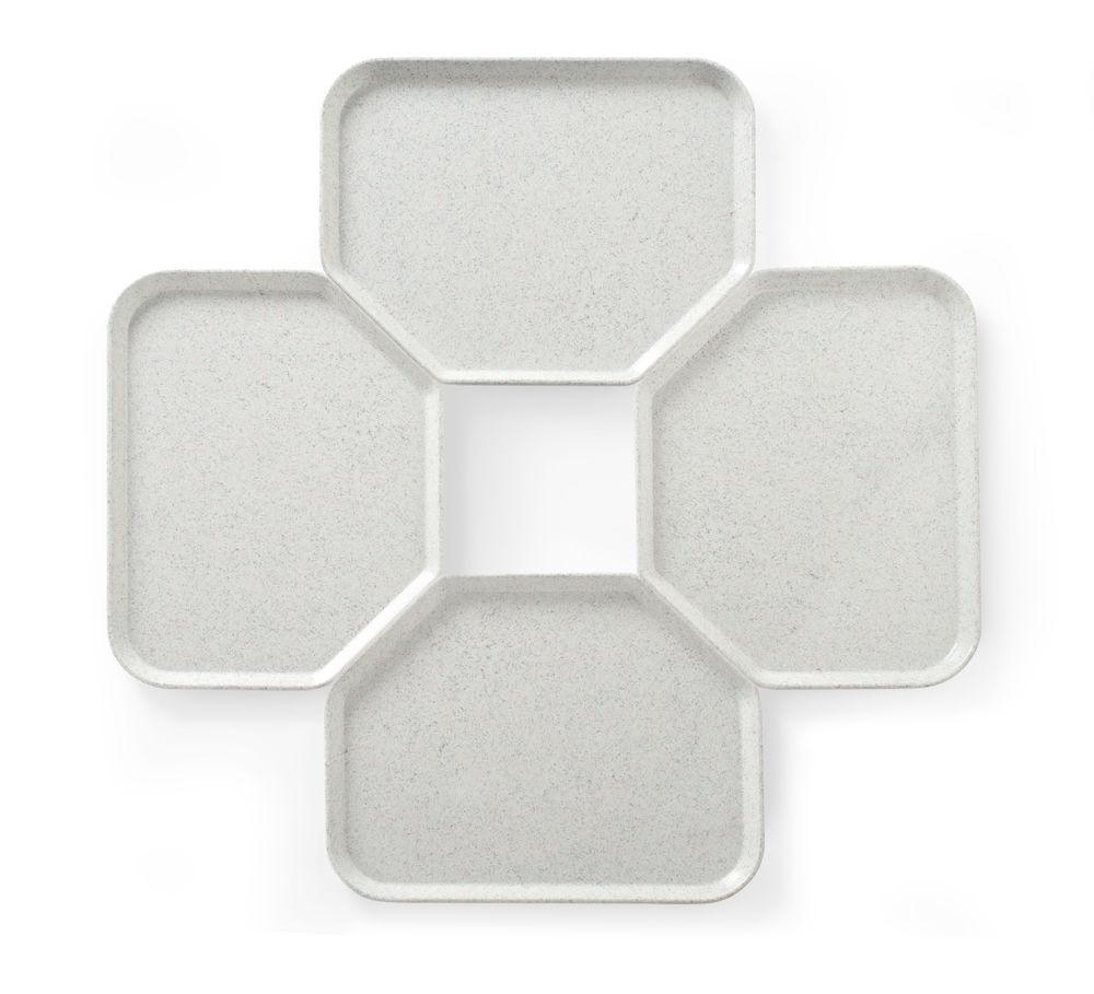 AmerBox Tablett trapezförmig 455 × 355 mm – Glasfaser, Granit