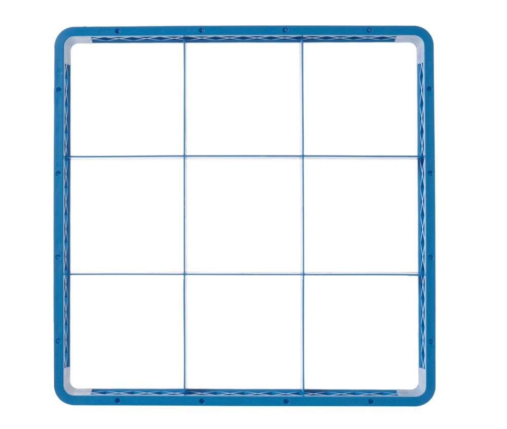 HENDI Aufsatz für Geschirrspülkorb – 9 Fächer à 150 × 150 mm HENDI